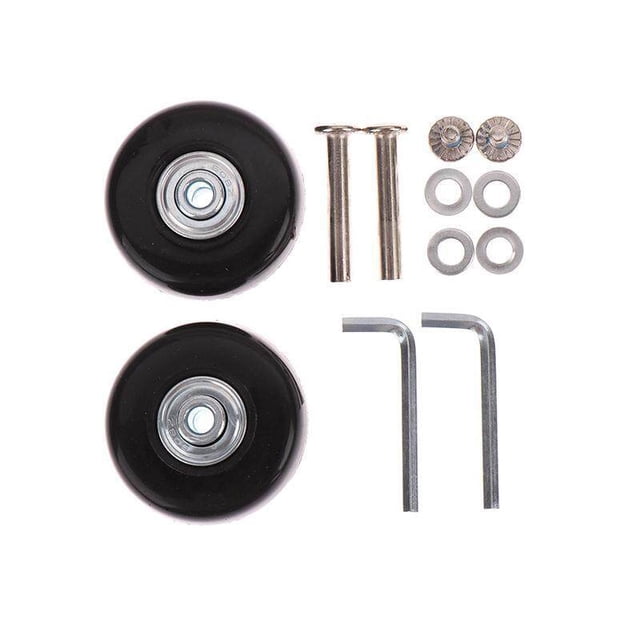 thinsony 2Pcs Luggage Suitcase Wheels Replacement Strong Bearing Capacity Rubber 50mm