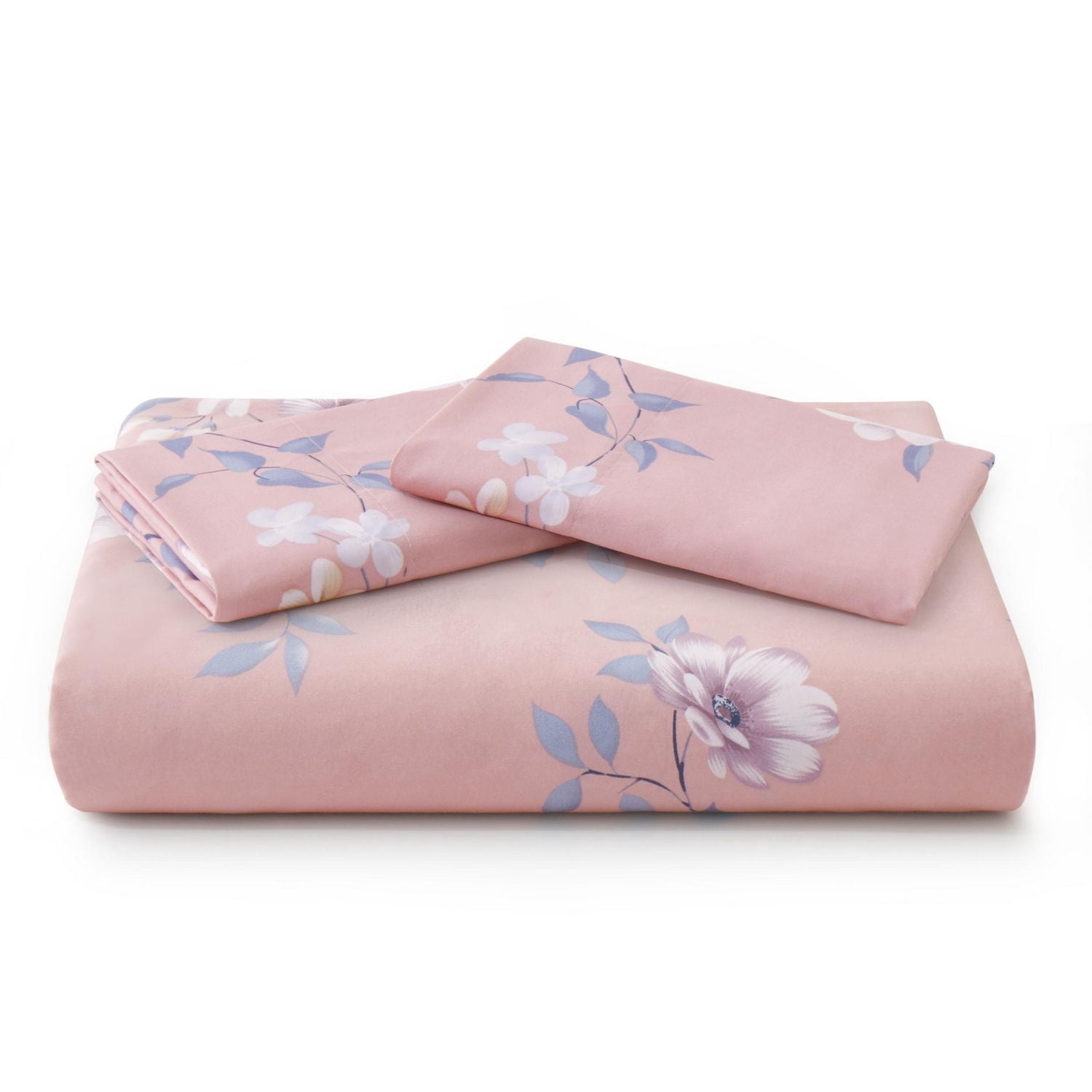 Ensemble de literie Marina Décoration ultra douce, soyeuse et riche en rayonne de bambou imprimée, toutes saisons, housse de couette, drap-housse, avec fermeture éclair et lien d'angle
