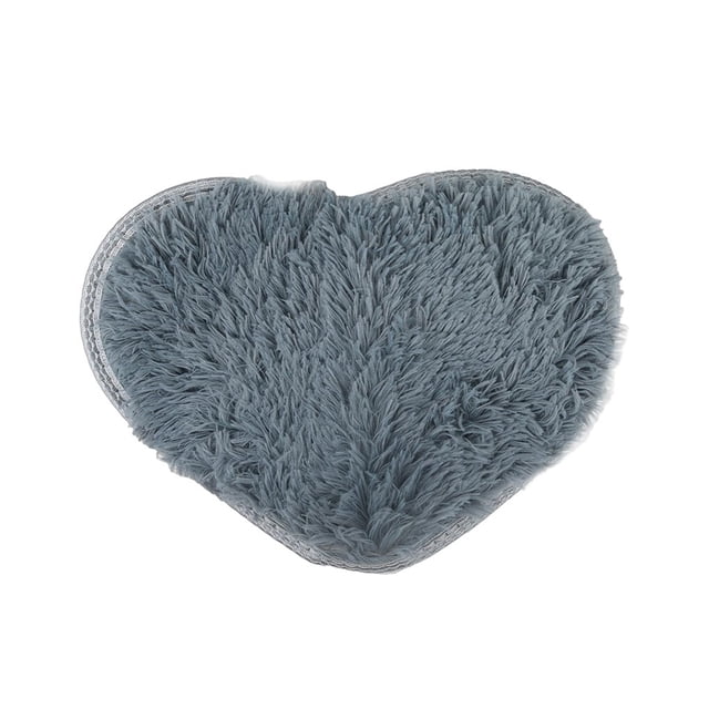 Tapis Tufté Doux Antidérapant en Forme de Cœur Tapis Antidérapant Tapis Tapis de Sol Tapis