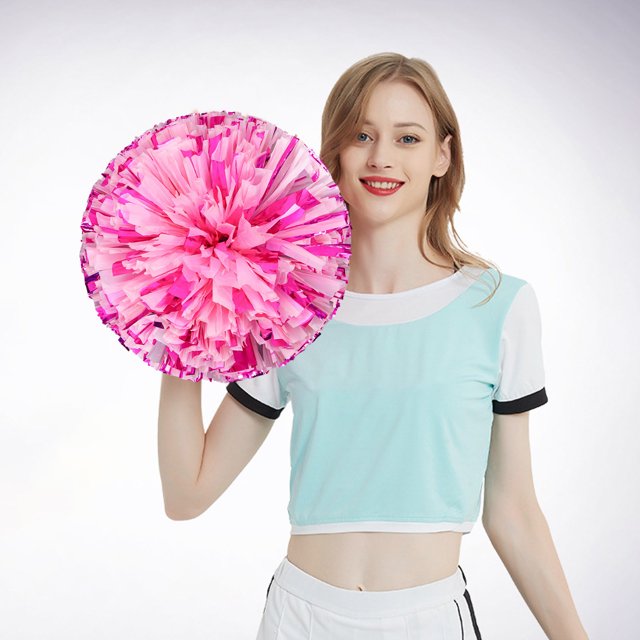 2 Pcs Décorations de Fête de Cheerleading Colorées à Main Fleurs Activités Sportives Performance pour Femmes Collation des Grades Universitaire Décorations de Fête 2022 Robe de Fête