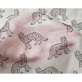 thumbnail image 4 of oneOone Silk Tabby Fabric Fox Block Print Fabric By Yard 42 Inch Wide, 4 of 4