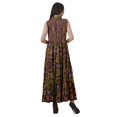 thumbnail image 4 of Moomaya Robe d'Été Sans Manches Chemise à Boutons Tenues Décontractées Femmes Grande Taille, 4 of 4