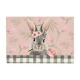 thumbnail image 2 of TIMIFIS Home Decor Linen Placemat Easter Linen Placemats Kitchen Table Decorative Plaid Printed Heat Insulation Waterproof Tableware Mats Home Decoration, 2 of 6