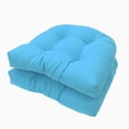 thumbnail image 2 of Fridja 2 Pcs High Back Chair Cushions for Outdoor Indoor, Soft Lightweight Comfortable Patio Furniture Tufted Pillow All Weather Replacement Outdoor Rocking Chair Cushions, 19 x 19 Inches, 2 of 5