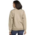 thumbnail image 2 of Gildan SF000 Adult Softstyle Fleece Crew Sweatshirt - SAND - S, 2 of 2