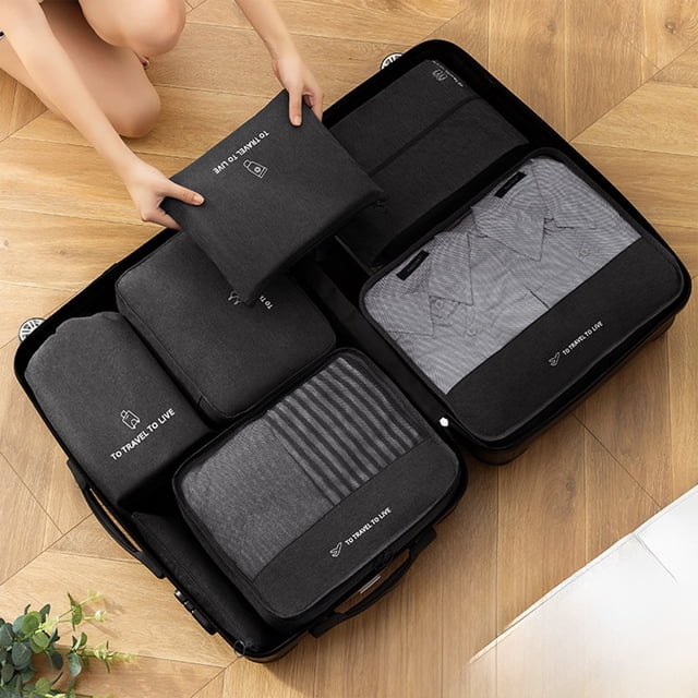 TIMIFIS Travel Organizer Kits Travel Organizer Bag Sets Of Clothes Shoes Storage Bag Suitcase Classification And Organization Of Storage Bags New Home Essentials