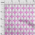 thumbnail image 2 of oneOone Polyester Spandex Purple Fabric Argyle Craft Projects Decor Fabric Printed By The Yard 56 Inch Wide, 2 of 4