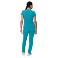 thumbnail image 2 of Adar Addition Go-Higher Scrub Set For Women - Notched V-Neck Scrub Top & Skinny Cargo Scrub Pants, 2 of 7