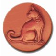 thumbnail image 1 of RYCRAFT 2" Round Cookie Stamp with Handle & Recipe Booklet-CAT With HEART, 1 of 4