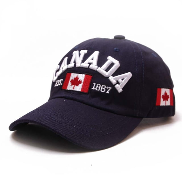 Baseball Cap Craft for Everyday Wear Classic Adjustable Hat Featuring Maple Leaf Flag Embroidery for Canada Day and