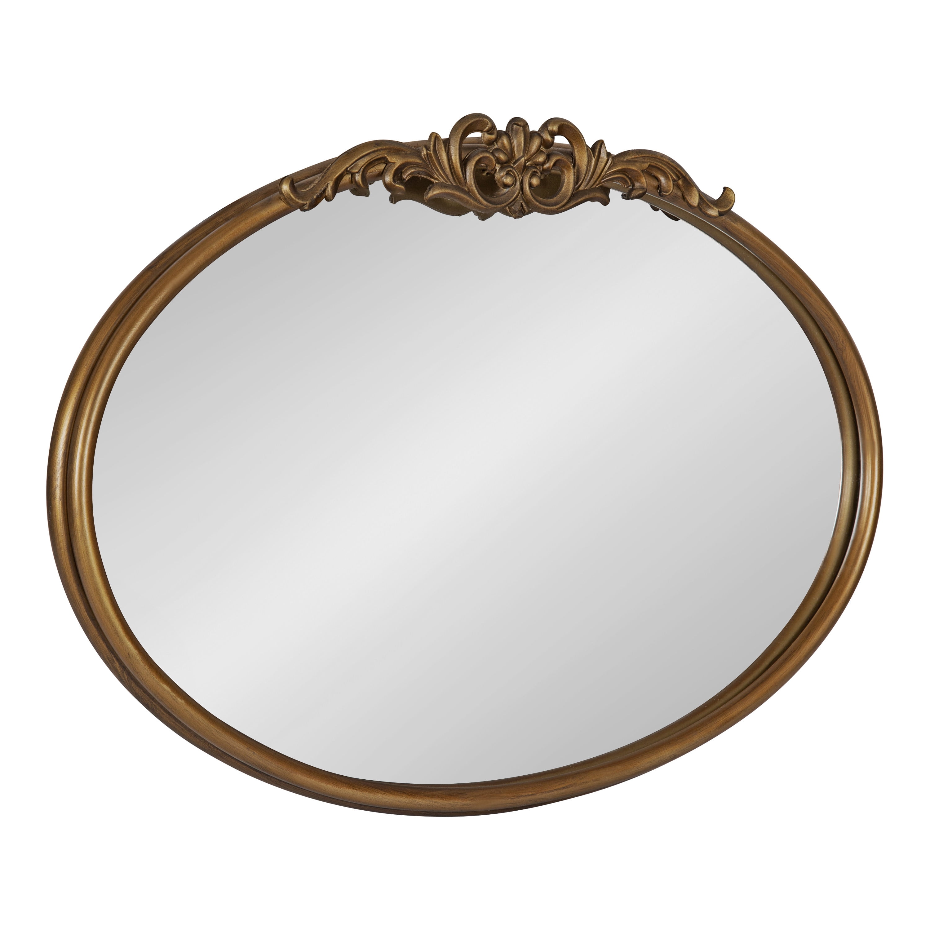 Kate and Laurel Arendahl Glam Ornate Mirror, Gold 27x18.75