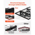 thumbnail image 4 of VEVOR 2-Tier Heavy Duty Wall Garage Shelving, 2 x 3 ft Steel Wall Mounted Shelving Unit with Hooks, 24 x 36 Inch Per Shelf Floating Storage Metal Rack for Garage, 500 lbs Total Weight Capacity, Black, 4 of 9