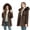02-Khaki winter coats for women, variant on Mceream Long Fleece Jackets for Women Winter Fall Fashion Zip up Jacket Coat with Fur Hood Thickened Adjustable Waist Lightweight Warm Puffer Coat with Pockets Plus Size Outwear Khaki XL