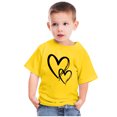 thumbnail image 4 of MeetoTime T-shirt en Coton pour Tout-Petits Enfants Garçons Filles Col Rond Saint-Valentin Imprimé Manches Courtes Haut Tee 3-10 Ans, 4 of 4