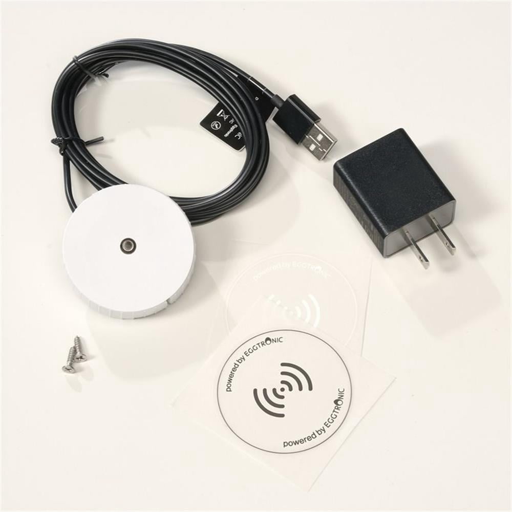 Sauder Hidden Wireless Qi Compatible Charger in Black and White