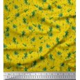 thumbnail image 1 of Soimoi Poly Georgette Fabric Leaf Leaves Fabric Prints by Yard 52 Inch Wide, 1 of 3