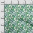 thumbnail image 2 of oneOone Cotton Poplin Twill Green Fabric Abstract Craft Projects Decor Fabric Printed By The Yard 56 Inch Wide, 2 of 5