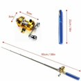 thumbnail image 2 of jinwen 5-section Mini Folding ing Rod Reel Combo Set Pocket Collapsible ing Red, 2 of 6
