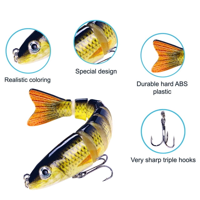 Boovnll Tool Kit, Multi Fish 12.8Cm False Bait Sea Fishing Sinking, Tool Set, Home Essentials, Household Essentials