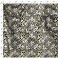 thumbnail image 4 of Soimoi Yellow Velvet Fabric Leopard Animal Skin Printed Fabric 1 Yard 58 Inch Wide, 4 of 6