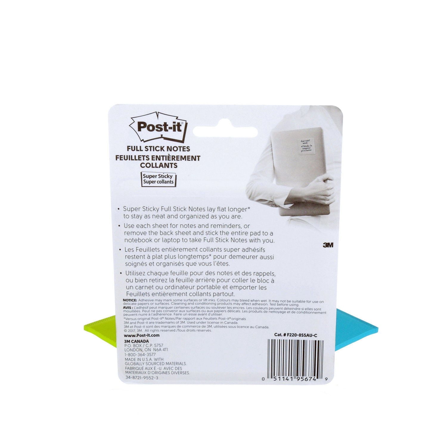 Post-it® Super Sticky Notes 654-5SSMIA-C RP, Miami Collection