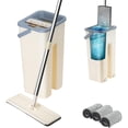 thumbnail image 2 of Deals of the Day Mop And Bucket Set 360° Floor Mop And Bucket with 10 Replacement Machine Washable Microfiber Mop Pads Flat Microfiber Mop Home Floor Tiles Cleaning Wet Dry Cleaning Buckets, 2 of 3