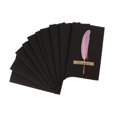 thumbnail image 4 of simhoa 10pcs Handmade Feather Greeting Thank You Cards Wedding Birthday - Pink, 4 of 8
