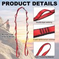 thumbnail image 3 of Uxcell Ceinture de Yoga Réglable 22KN 1.8M, Sangles d'Escalade en Nylon pour Exercice à Domicile Pilates Gymnastique, Rouge, 3 of 7
