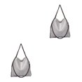 thumbnail image 2 of kurtrusly 1/2/3 Wide Application Convenient And Practical Chain Handbag For Women - Foldable Shoulder Bag Fashion PU Chain Shoulder Bag gray 2PCS, 2 of 6