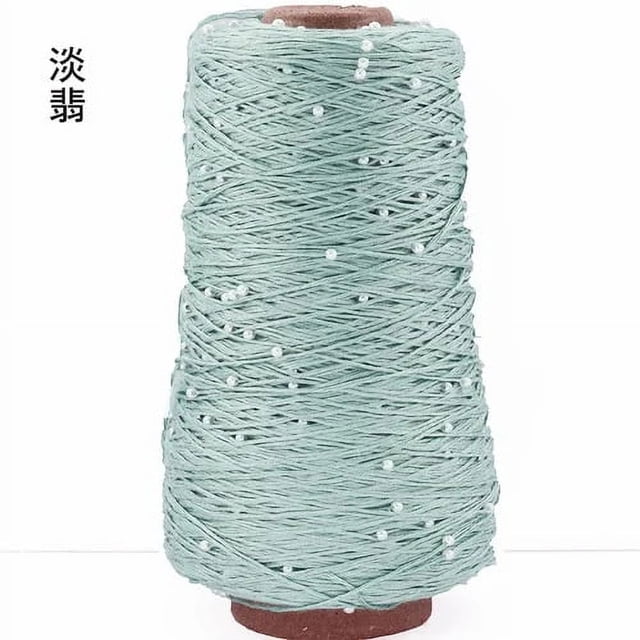 350g Pearl Mercerized Cotton Yarn Hand-knitted Cotton Pearl Lace Line Fine Crochet Thread Bead Thread Diy Hand-braided Thread
