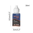 thumbnail image 2 of EGNMCR Colle pour Tissu Colle de Réparation pour Vêtements Lavable et Repassage Colle pour Tissu Vêtements 30 ml Eau de Réparation, 2 of 7