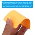 thumbnail image 4 of Unique Bargains 3.5' x 2' Blank Paper Business Cards, 90 Pack Small Index Flash Cards Words Message Note Card, Orange, 4 of 7
