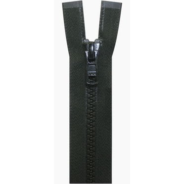 COSTUMAKERS Two-Way Separating Zipper 80 cm (31.5 in), #5 Molded Teeth, Black