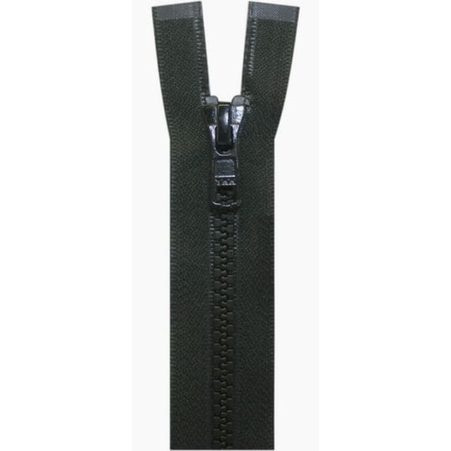Costumakers Fermeture Éclair Séparatrice Bidirectionnelle 80 cm (31,5) avec Dents en Plastique Moulé #5 en Noir, avec Doubles Coulisses pour Ouverture Bidirectionnelle, Idéal pour les Fixations de Couture et les notions dans les Vêtements d'Extérieur et les Projets de Déco Intérieure.