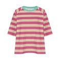 thumbnail image 4 of Penkiiy Chemise pour Femme en Lin à Manches 3/4, Chemise à Col Rond Unie à la Mode, Chemise à Manches Longues à Col Rond pour Femme/chemise 2TG Rose, 4 of 4
