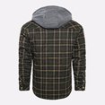 thumbnail image 4 of LOVZFMLL Jackets for Men's Winter Checkered With Button Pockets And Long Sleeved Hooded Casual Jacket, 4 of 5