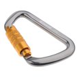 thumbnail image 4 of 28KN Aluminum Climbing Mountaineering D Type Carabiner Gray Auto Gray Auto Lock, 4 of 9