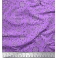 thumbnail image 1 of Soimoi Satin Silk Fabric Flower Artistic Fabric Prints By Yard 42 Inch Wide, 1 of 3