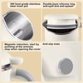 thumbnail image 4 of Soy Milk Maker Multifunction Nut Milk Maker Automatic Soy Oat Milk Machine With 8 Smart Modes For Homemade Beverages,White 1Pcs JASKFLY, 4 of 5