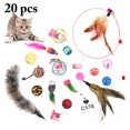 thumbnail image 1 of 20PCS Cat Toy Set Creative Assorted Cat Interactive Toy Cat Play Toy for Kittens, 1 of 7