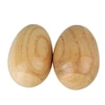thumbnail image 1 of LEEYNEER 2pcs Wood Egg Shakers  Musical Percussion Instruments, 1 of 7