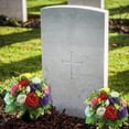 thumbnail image 4 of Realistic Silk Cemetery Flowers - Plastic Base, Low Maintenance & Lifelike Design - Memorial Decor for Graves/Home in Remembrance Events, 4 of 5