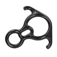 thumbnail image 2 of Descender Gear, 40KN High Strength Portable Aluminium Alloy Climbing Descender  For Caving Black, 2 of 8