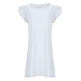 thumbnail image 4 of Kcodviy Robe d'Été Fraîche et Douce pour Femmes, Amincissante, Robe Unie, Robes Décontractées, Jupe d'Été, Petite Robe Midi, Longues Robes pour Femmes, Grande Robe pour Femmes, 4 of 5