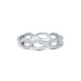 thumbnail image 4 of Bague d'Éternité Infini en Diamants 3/4 Ct en Or Blanc 14 K, 4 of 4