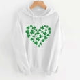 thumbnail image 1 of Pantalon pour Femmes Imprimé de la Saint-Patrick Décontracté à Manches Longues Ample Chandail à Capuchon de la Saint-Patrick, 1 of 5