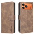 thumbnail image 1 of Wallet Case for iPhone 17 Pro RFID Blocking Flip Cover with Card Slots & Kickstand Brown, 1 of 7