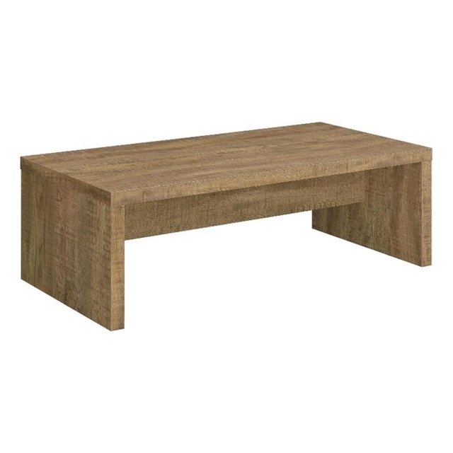Pemberly Row Table Basse Rectangulaire de Style Ferme en Bois d'Ingénierie, Brun