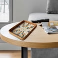 thumbnail image 4 of Rattan Woven Seashell Decorative Storage Tray for Living Room, Picnic, Coffee Table, and Dining Room, 4 of 5