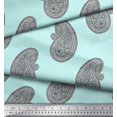 thumbnail image 3 of Soimoi Cotton Duck Fabric Paisley Block Decor Fabric Printed Yard 42 Inch Wide, 3 of 3